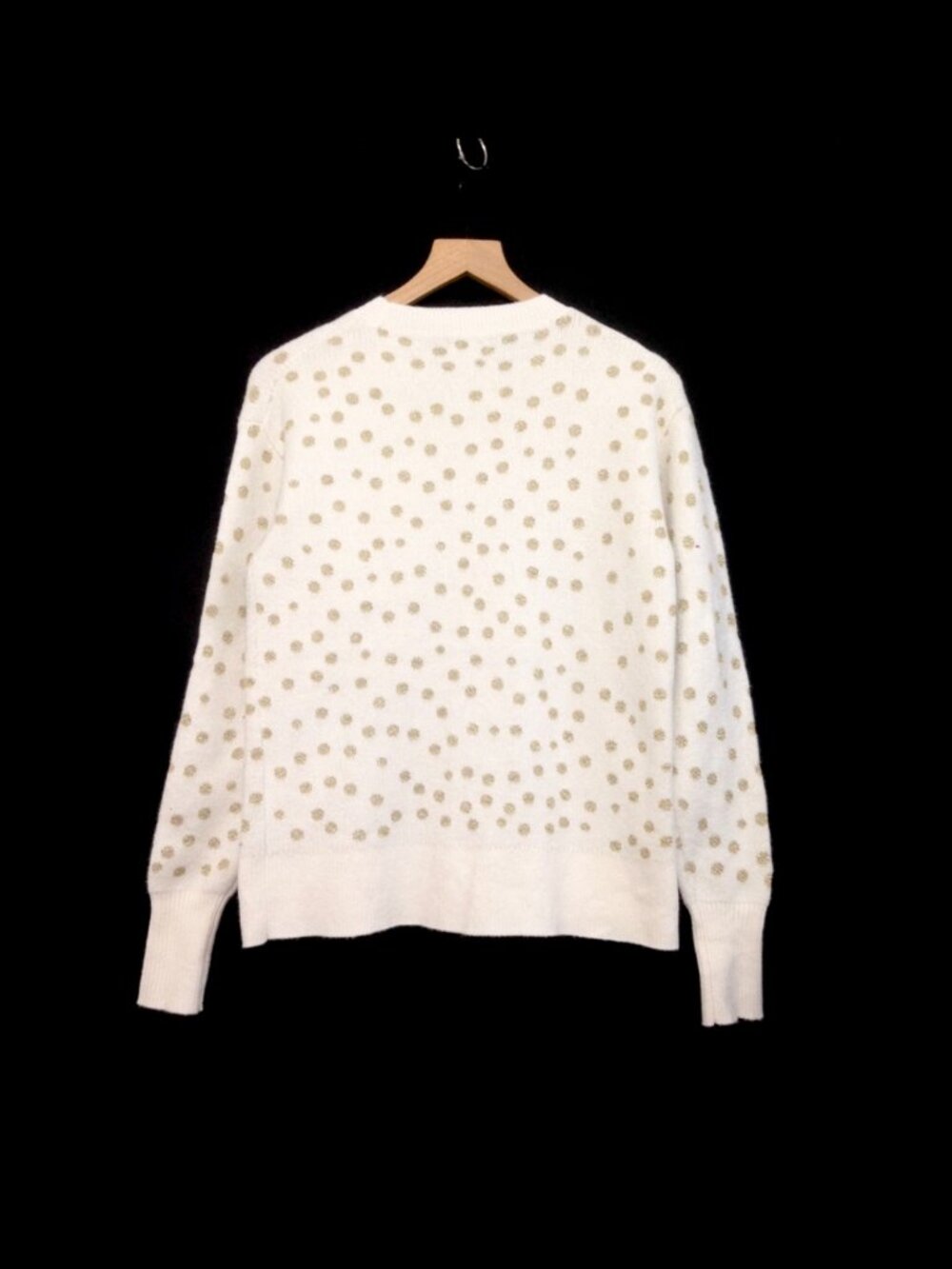 J.Crew Gold Dotted Sweater Sample - Small - NWT - Picture 4 of 4